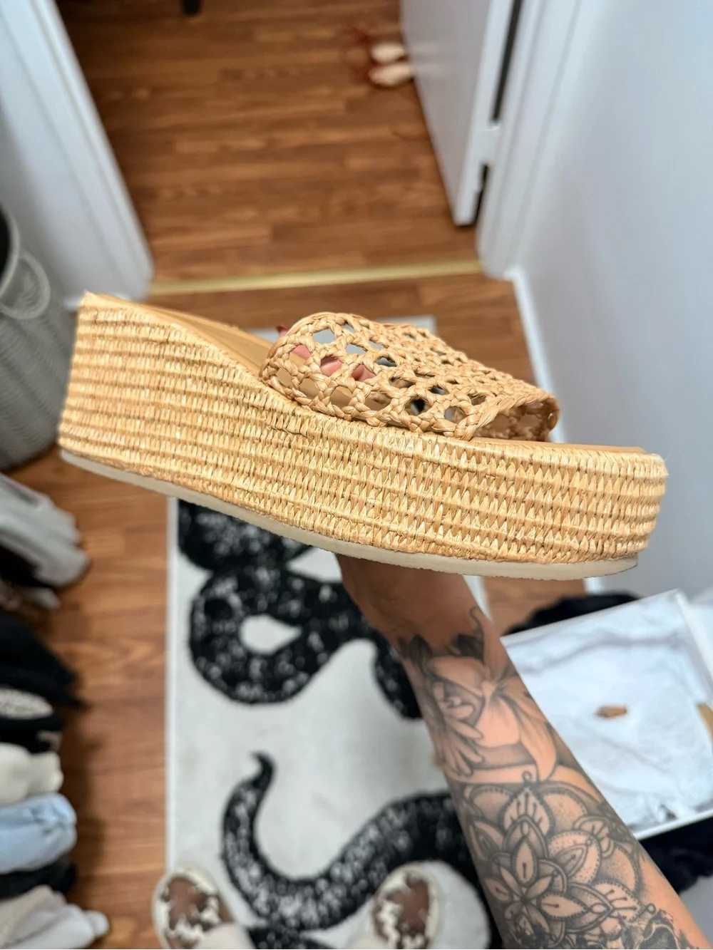 Steve Madden Brandy Raffia Woven Sandal
